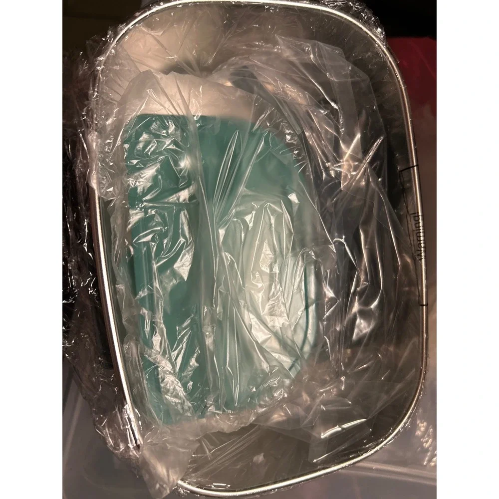 Electric Lunch Box 1.5L Portable Food Warmer for Car & Home Teal Grey NEW
